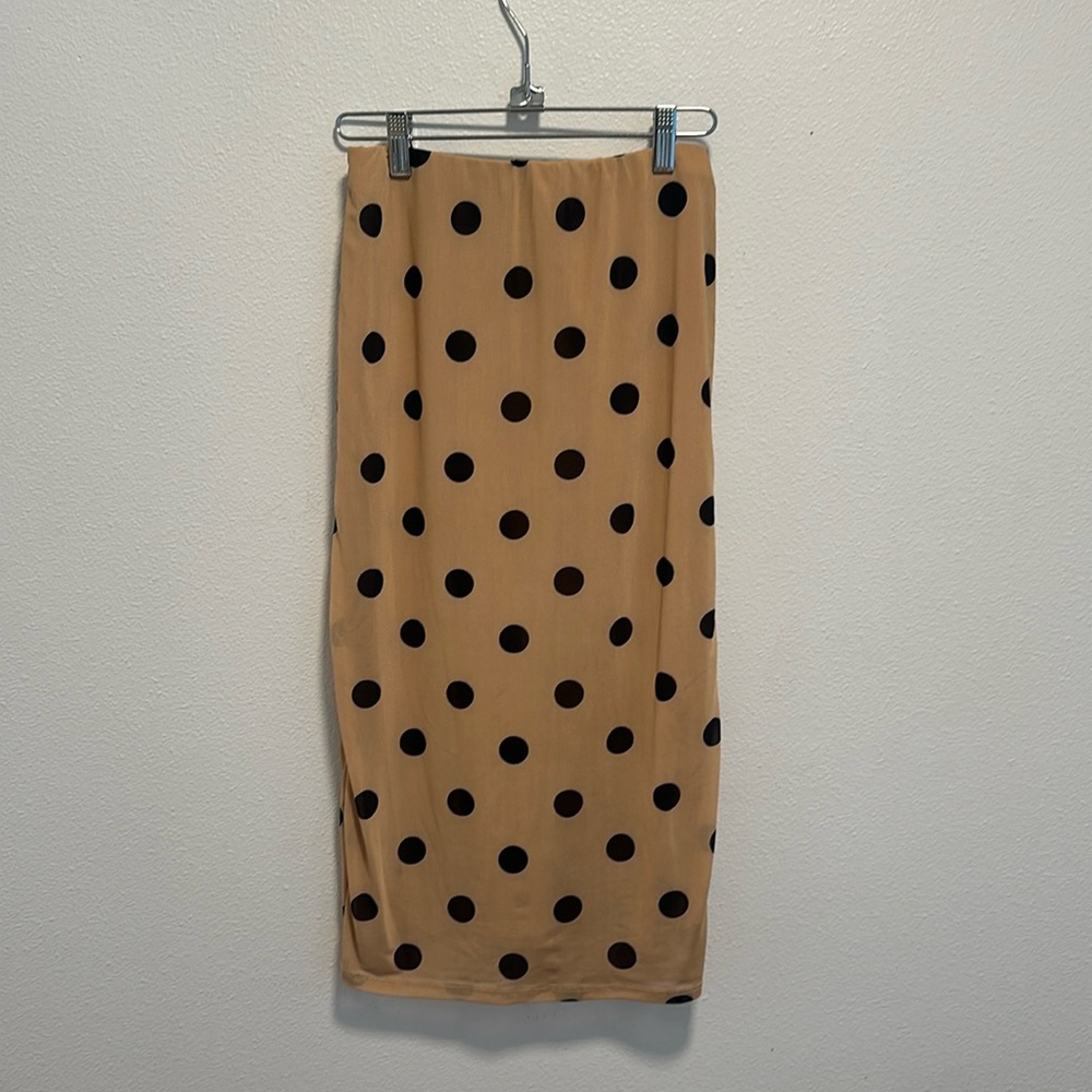 AFRM midi polka dot skirt size XS